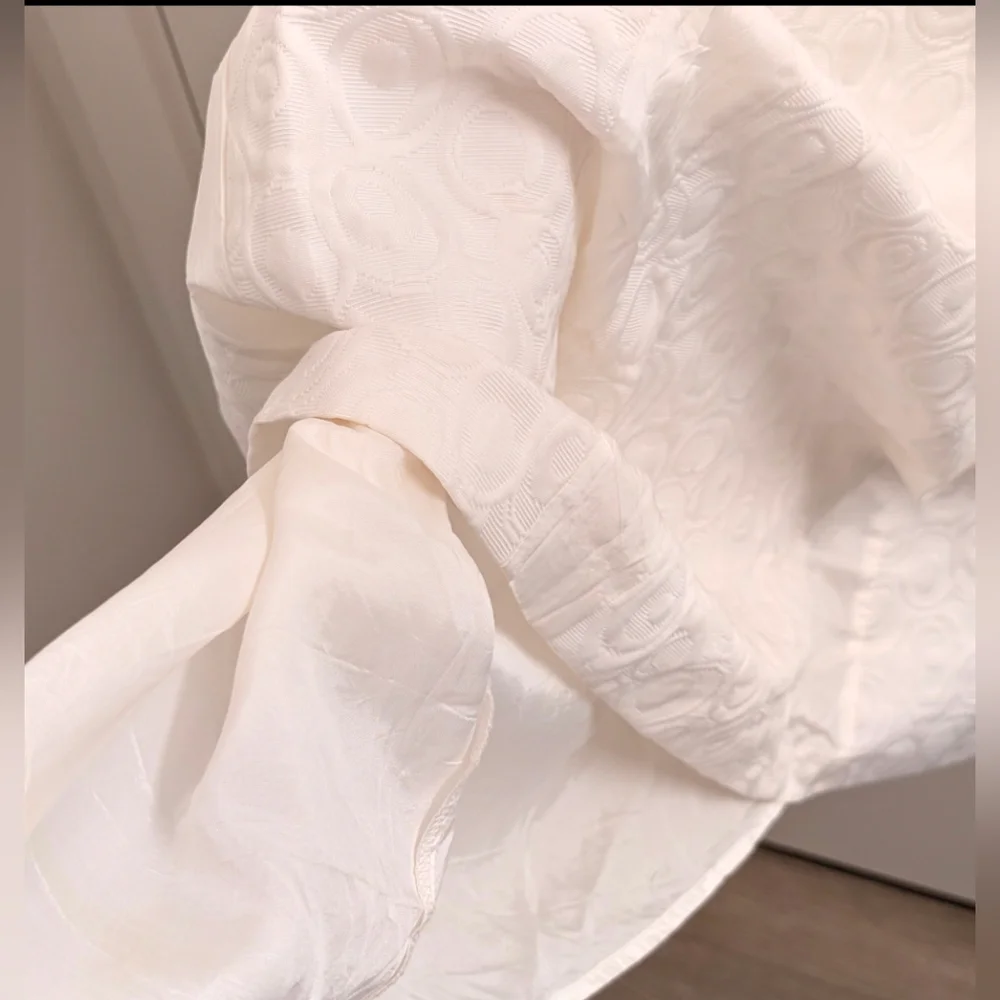 JAX White Dress with Textured Pattern - Picture 5 of 6